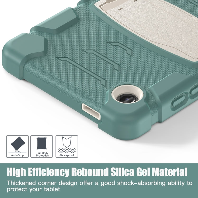 3-layer protection screen frame for Samsung Galaxy Tab A9, featuring hard PC covers and soft silicone shell for comprehensive protection.